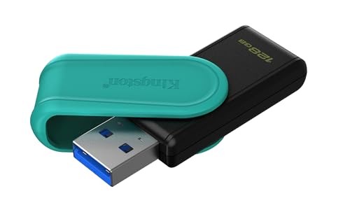Kingston Technology DataTraveler 128GB Portable USB 3.2 Gen 1 Exodia S (Black/Turquoise)