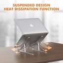 GRIFEMA GB1054 - Support réglable pour ordinateur portable avec 6 angles de réglage