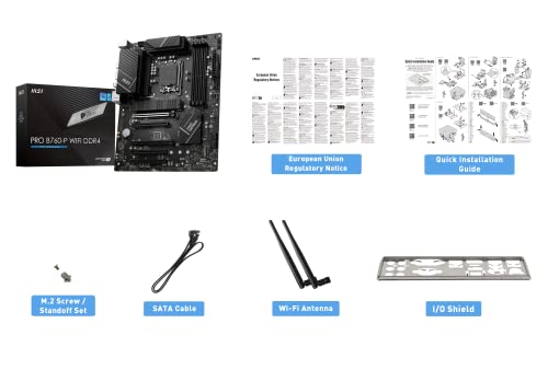 MSI PRO B760-P WIFI DDR4 Motherboard LGA 1700 ATX