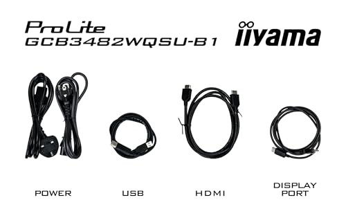 Iiyama 34" GCB3482WQSU-B1 120Hz Ultra-Wide Quad HD FreeSync Premium Cu