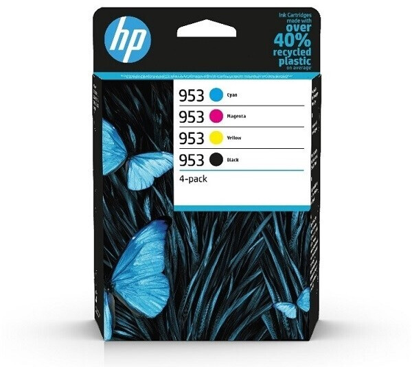 [6ZC69AE] HP 953 Pack de 4 cartouches d'encre Noir/Cyan/Magenta/Jaune authentiques