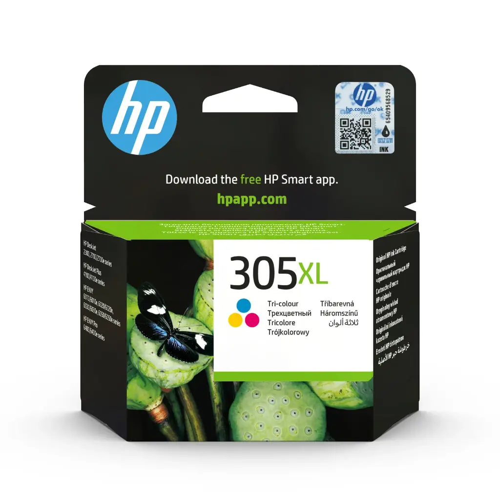 HP 305XL Cartouche d'encre authentique grande capacité trois couleurs