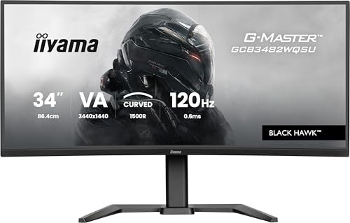 iiyama 34" GCB3482WQSU-B1 120Hz Ultra-Wide Quad HD FreeSync