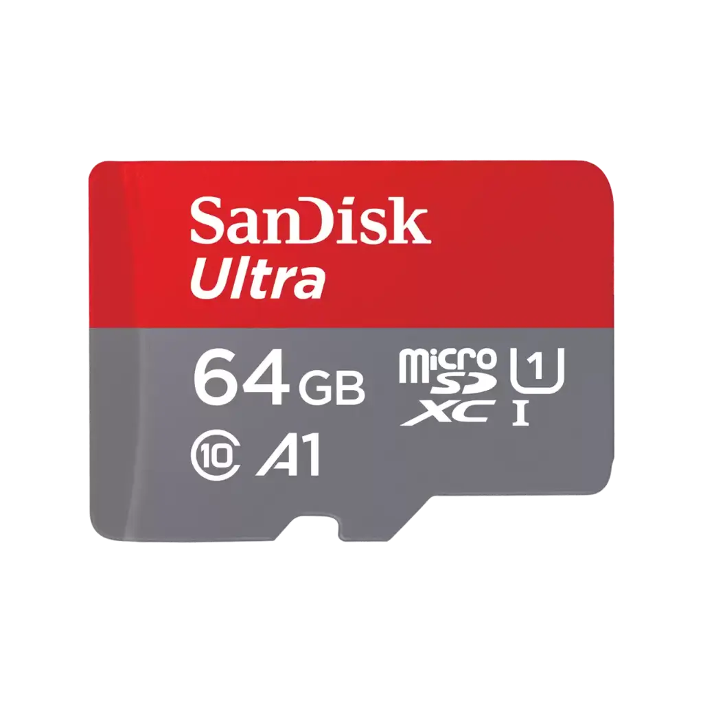 [SDSQUAB-064G-GN6MA] Carte microSD SanDisk Ultra avec adaptateur SD - 64 Go