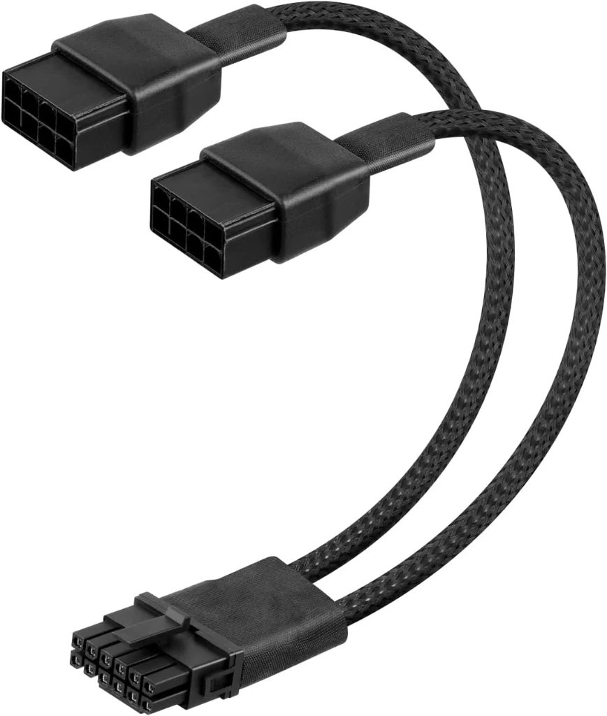 Adaptateur d'alimentation 2 x 8 broches PCI-E Femelle vers connecteur 12VHPWR 16 broches Mâle