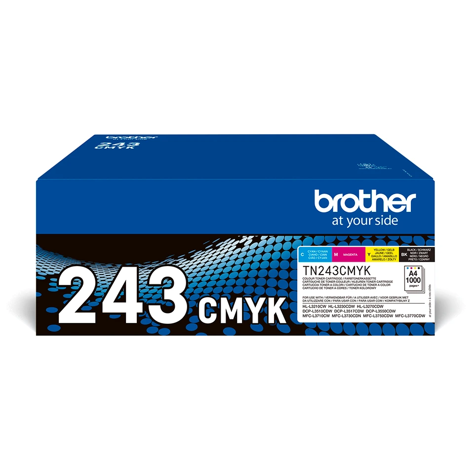 [TN243CMYK] Brother TN-243CMYK Pack de toners - noir, cyan, magenta et jaune