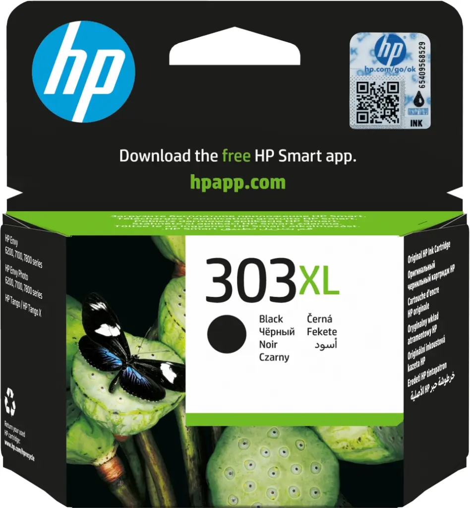 [T6N04AE#30B] Cartouche d’encre noir HP 303XL grande capacité authentique