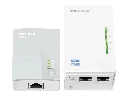 TP-Link TL-WPA4220KIT AV500 2-Port Wifi Powerline Adapter Starter Kit - kit d'adaptation pour courant porteur - Wi-Fi - Branchement mural