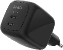 Belkin BoostCharge Pro - Chargeur secteur GaN deux ports USB-C (67 W)