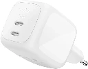 Belkin BoostCharge Pro - Chargeur secteur GaN deux ports USB-C (67 W)