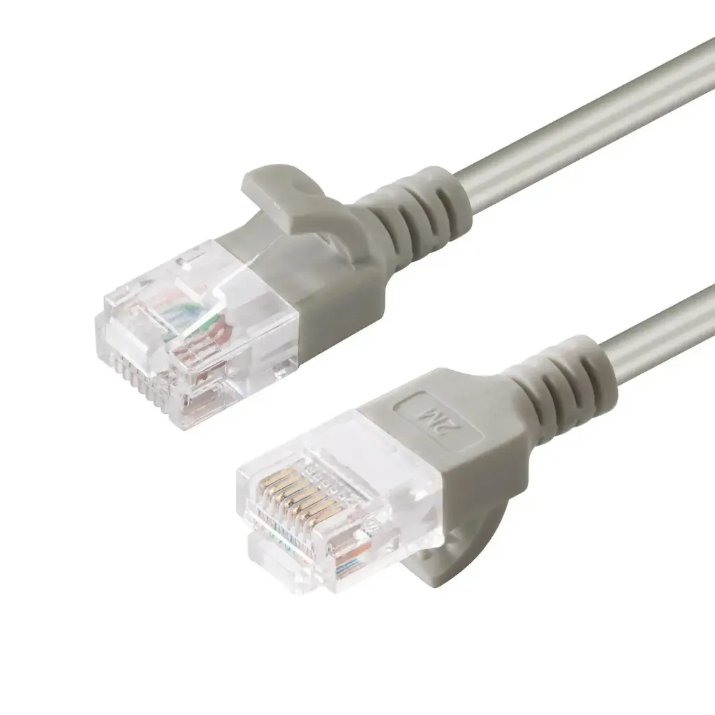 [V-UTP60015-SLIM] MicroConnect Cat6 UTP 0.15m Slim Cable - Gris
