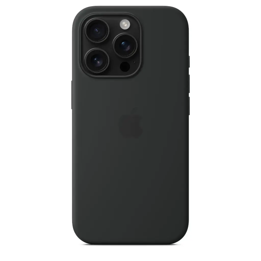 Coque en silicone avec MagSafe pour iPhone 16 Pro Max