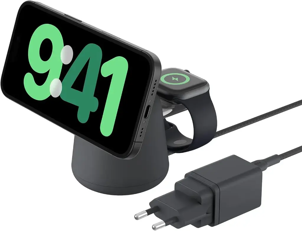 Station de charge sans fil 2-en-1 BOOST↑CHARGE PRO avec MagSafe