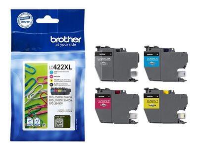 Brother LC-422XLVAL - Pack de cartouches d'encre - cyan, magenta, jaune et noir