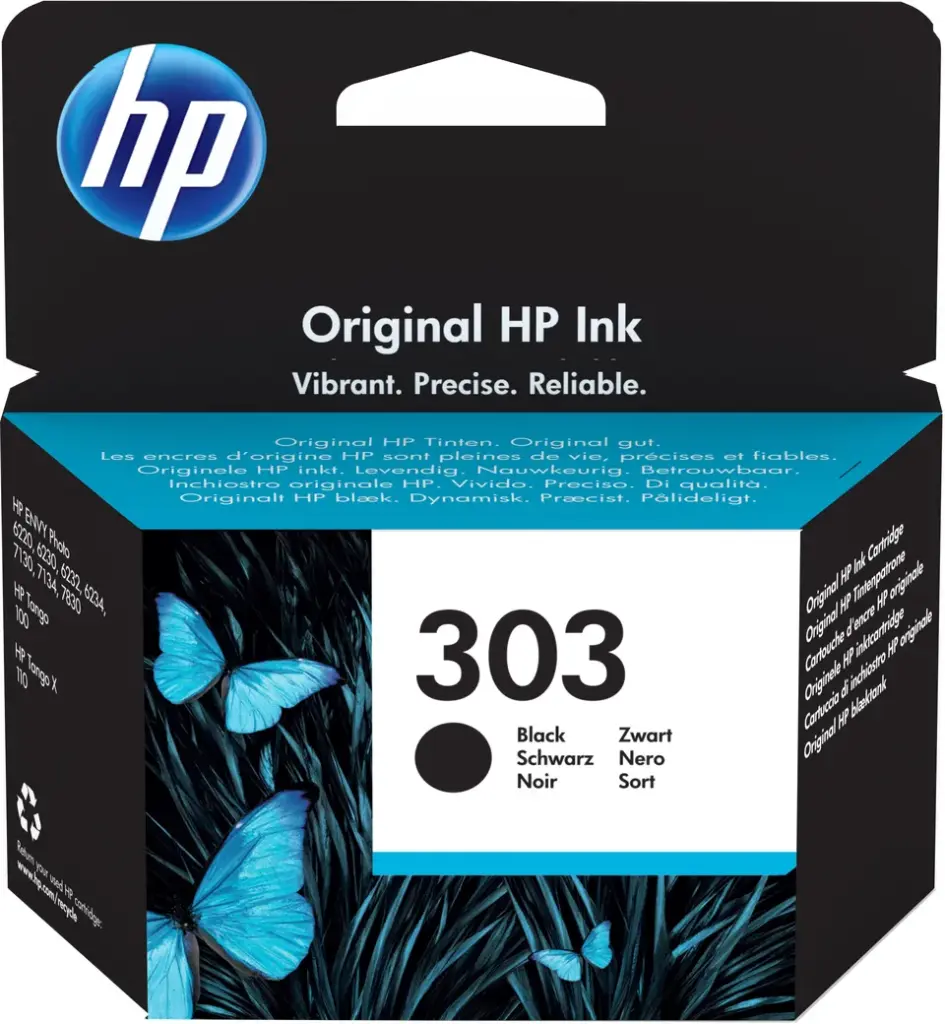 [T6N02AE#UUS] Cartouche d’encre noir HP 303 authentique