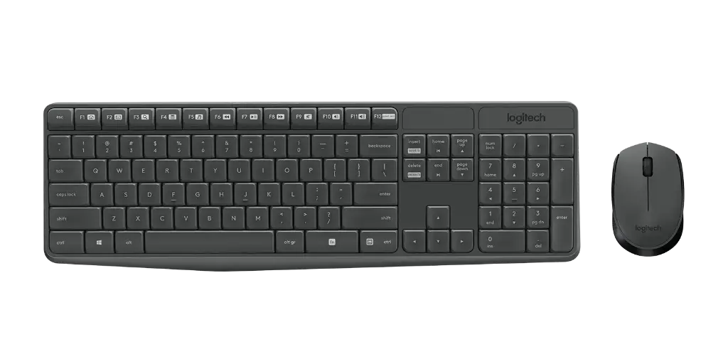 [920-007911] Logitech MK235 - Ensemble clavier et souris sans fil durable