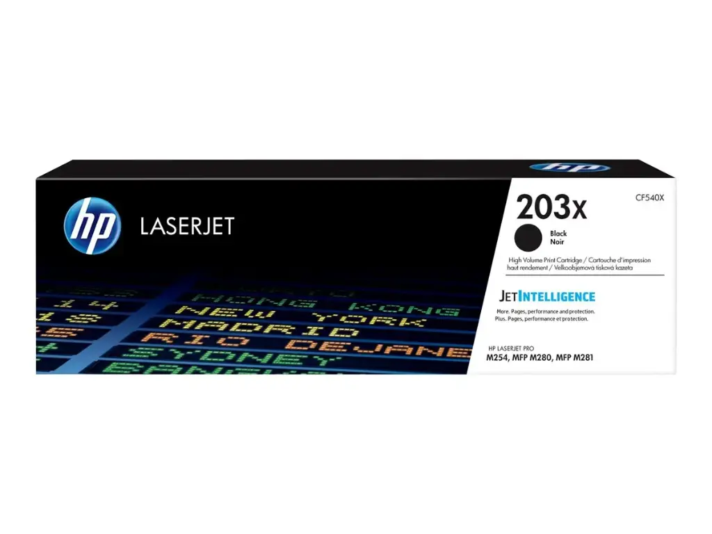 Cartouche de toner grande capacité noir authentique HP 203X pour LaserJet