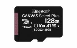 Kingston Canvas Select Plus 128GB UHS-I Micro SD Memory Card + SD Adapter