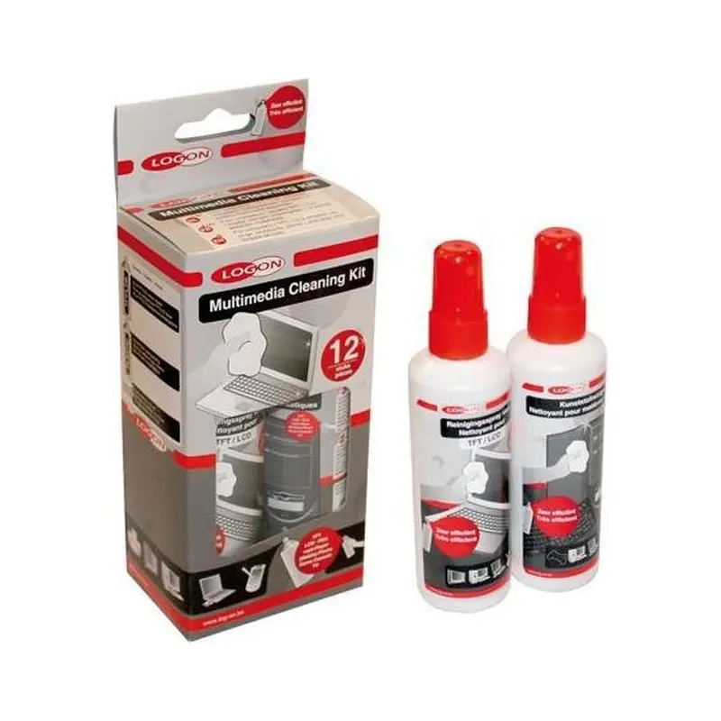 [LCP025] LOGON MM CLEANING KIT 2x125ML FLUID + 10 TISSUES