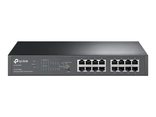 [TL-SG1016PE] TP-Link TL-SG1016PE - Switch Easy Smart 16 Ports Gigabit - 8 Ports PoE+