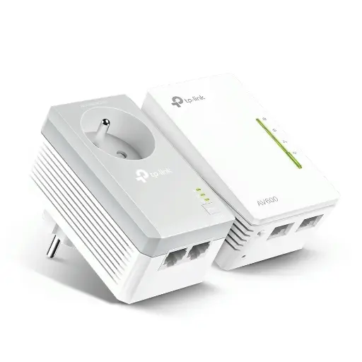 [TL-WPA4225KIT (BE)] TP-Link AV600 2-port Powerline WiFi Extender Kit