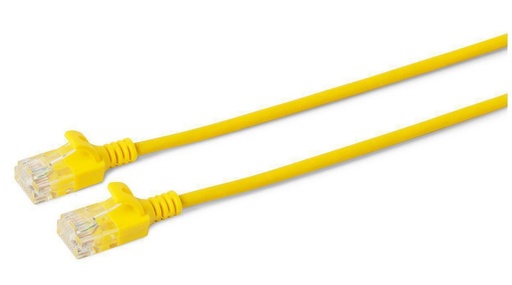 [V-UTP60015Y-SLIM] MicroConnect Cat6 UTP 0.15m Slim Cable - Jaune