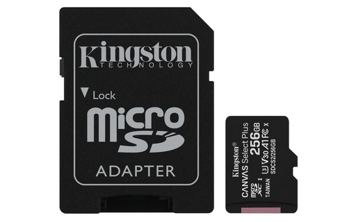 [SDCS2/256GB] Kingston Canvas Select Plus - carte mémoire flash - 256 Go - microSDXC UHS-I