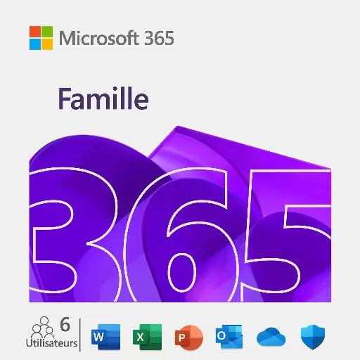 Microsoft 365 - 5 utilisateurs - Abonnement annuel