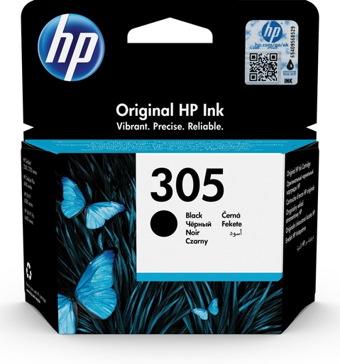 [3YM61AE#UUS] Cartouche d’encre noire HP 305 authentique