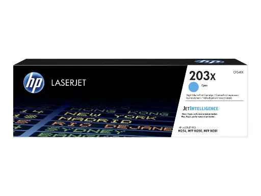 [CF541X] Cartouche de toner grande capacité cyan authentique HP 203X pour LaserJet