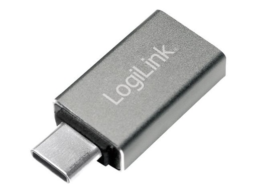 [AU0042] LogiLink USB 3.2 Gen1 Type-C adapter, C/M to USB-A/F, OTG, silver 